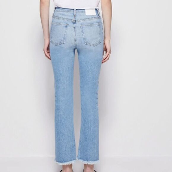 Jonathan Simkhai River‎ High Rise Straight Denim Size 26, Light Wash - Picture 3 of 13